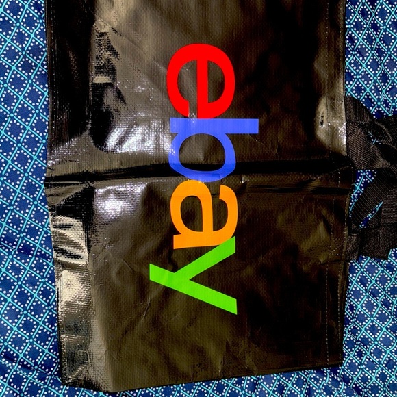 eBay Open 2025 30th Anniversary Logo Tote Bag New Large Black Reusable Shopping - Picture 9 of 9